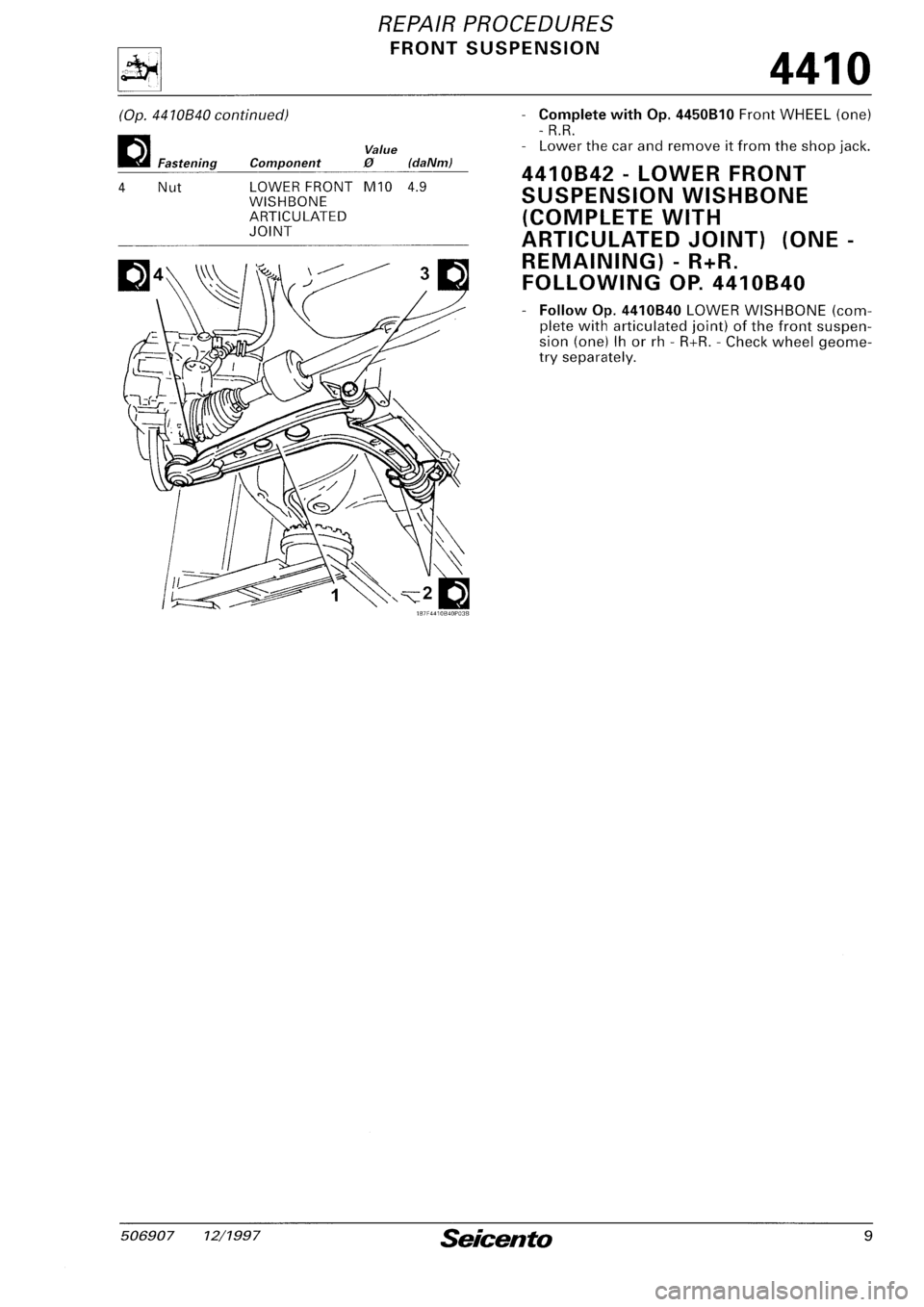 FIAT SEICENTO 1997 Service And Repair Manual FIAT SEICENTO 1997 Service And Repair Manual