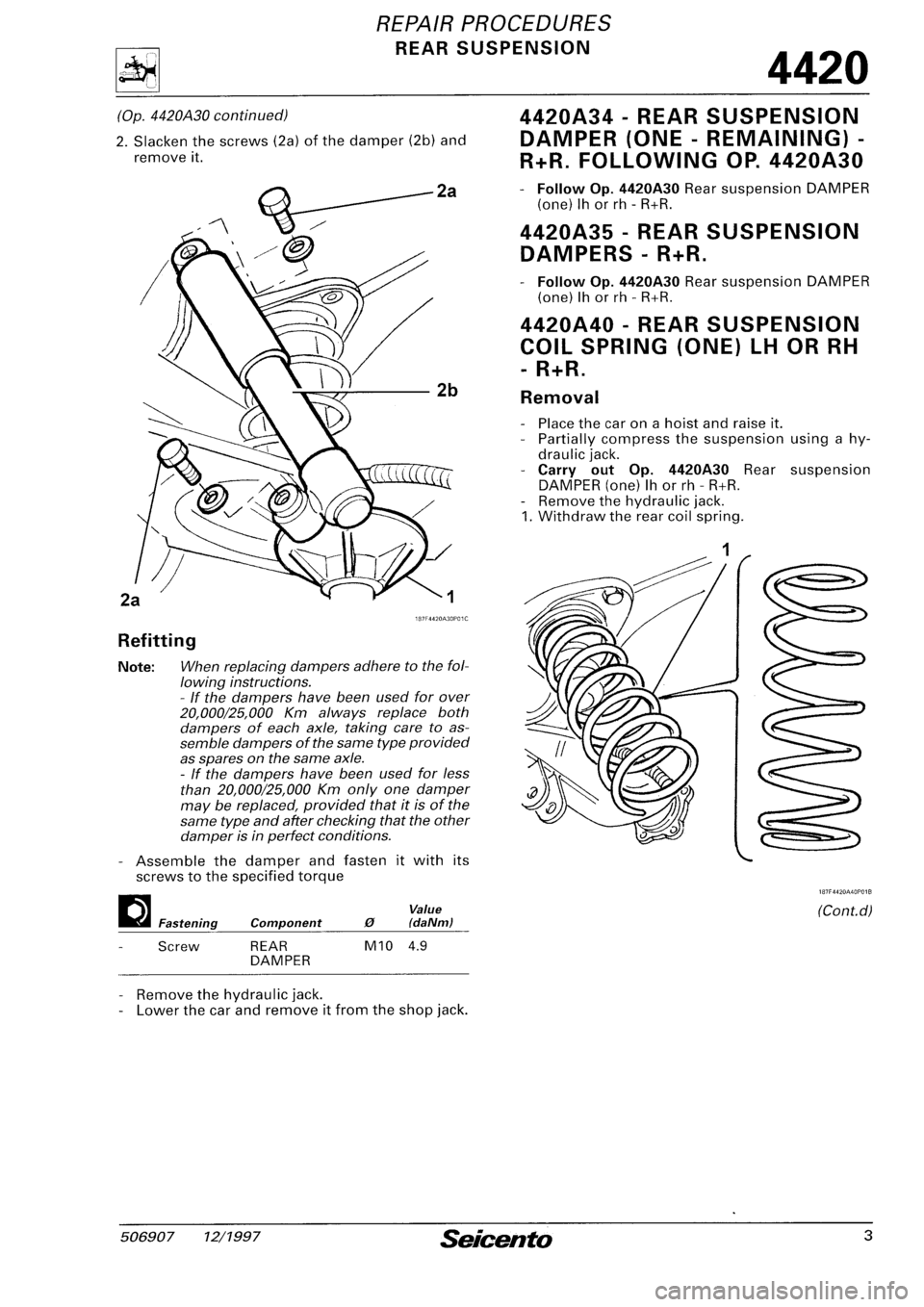 FIAT SEICENTO 1997 Service And Repair Manual FIAT SEICENTO 1997 Service And Repair Manual