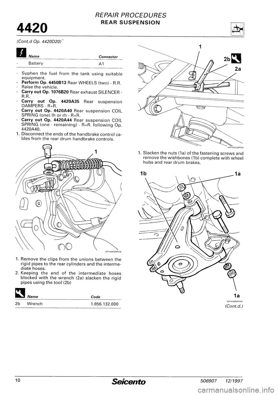 FIAT SEICENTO 1997 Service And Repair Manual FIAT SEICENTO 1997 Service And Repair Manual