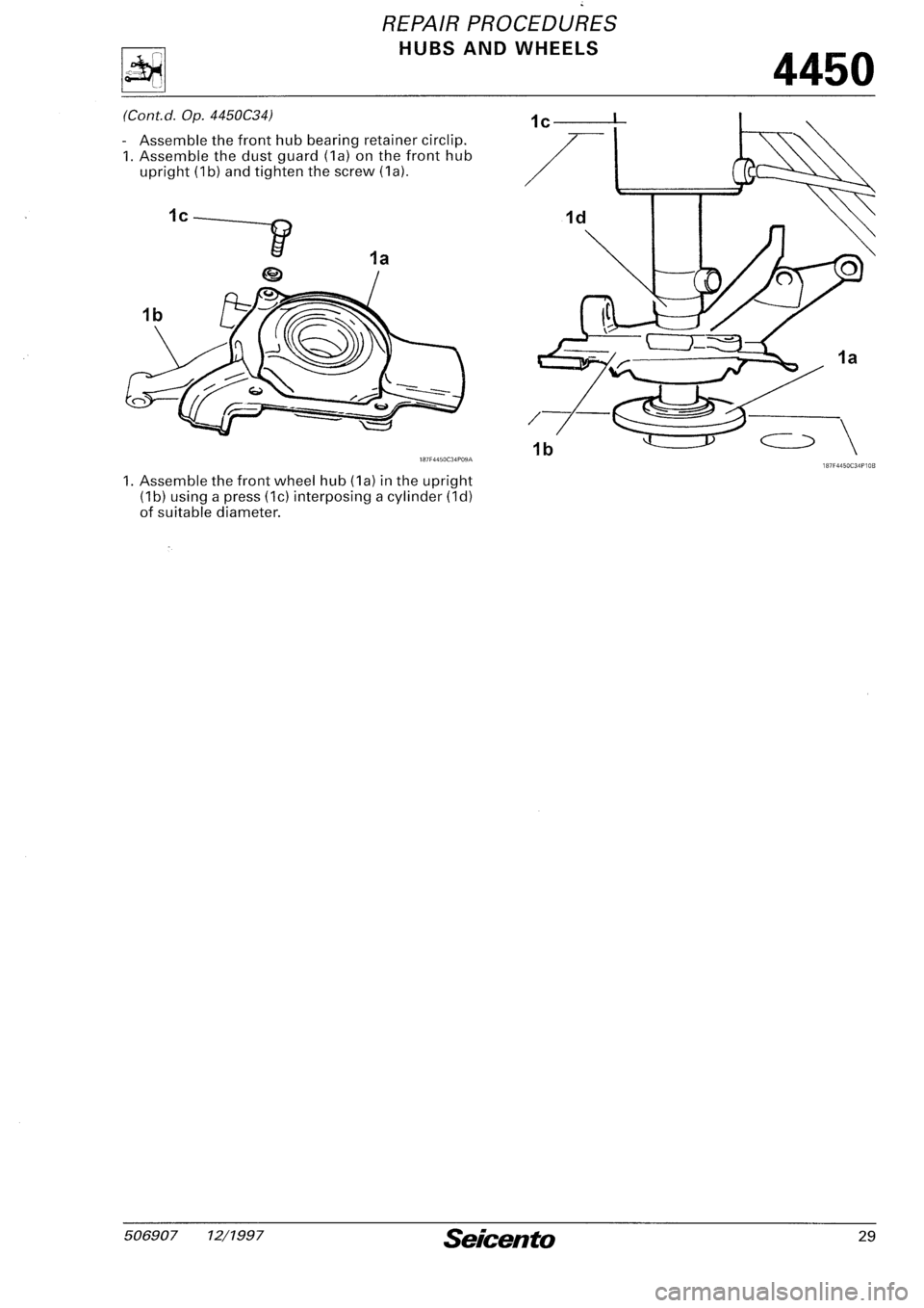 FIAT SEICENTO 1997 Service And Repair Manual FIAT SEICENTO 1997 Service And Repair Manual