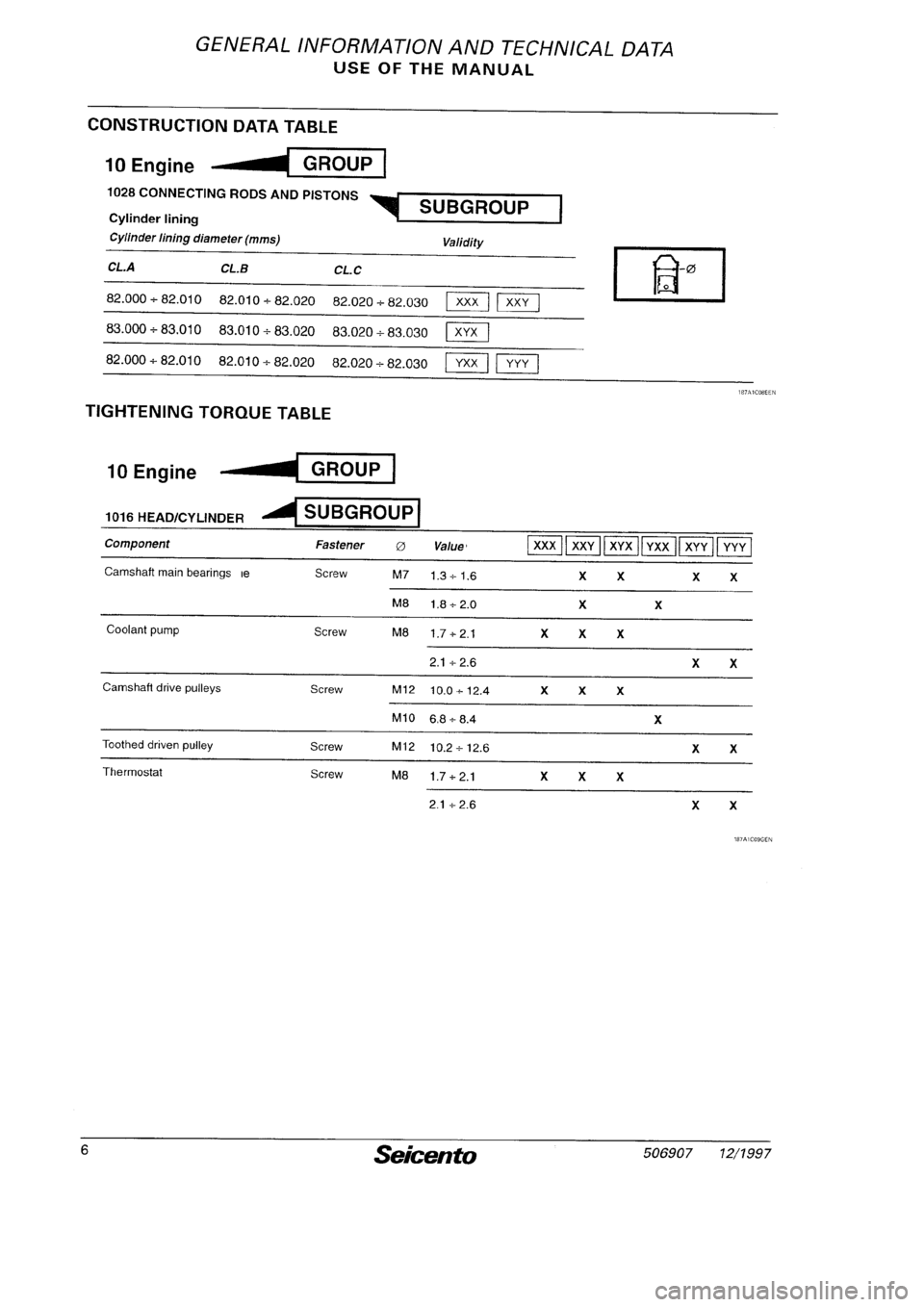 FIAT SEICENTO 1997  Service And Repair Manual 