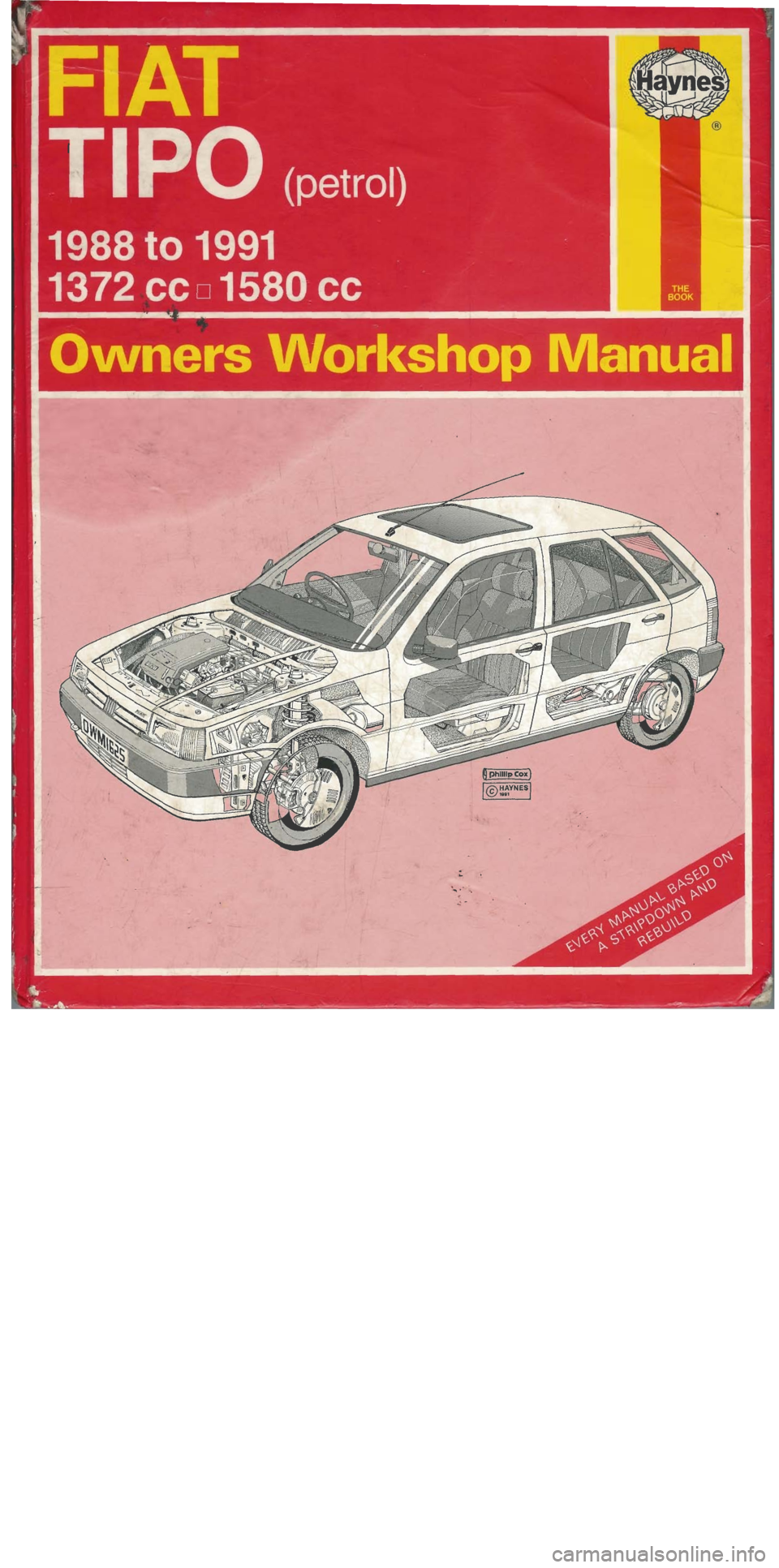 FIAT TIPO 1988 Workshop Manual FIAT TIPO 1988 Workshop Manual