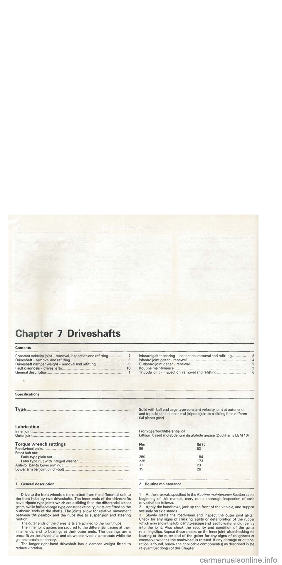 FIAT TIPO 1988 Workshop Manual FIAT TIPO 1988 Workshop Manual