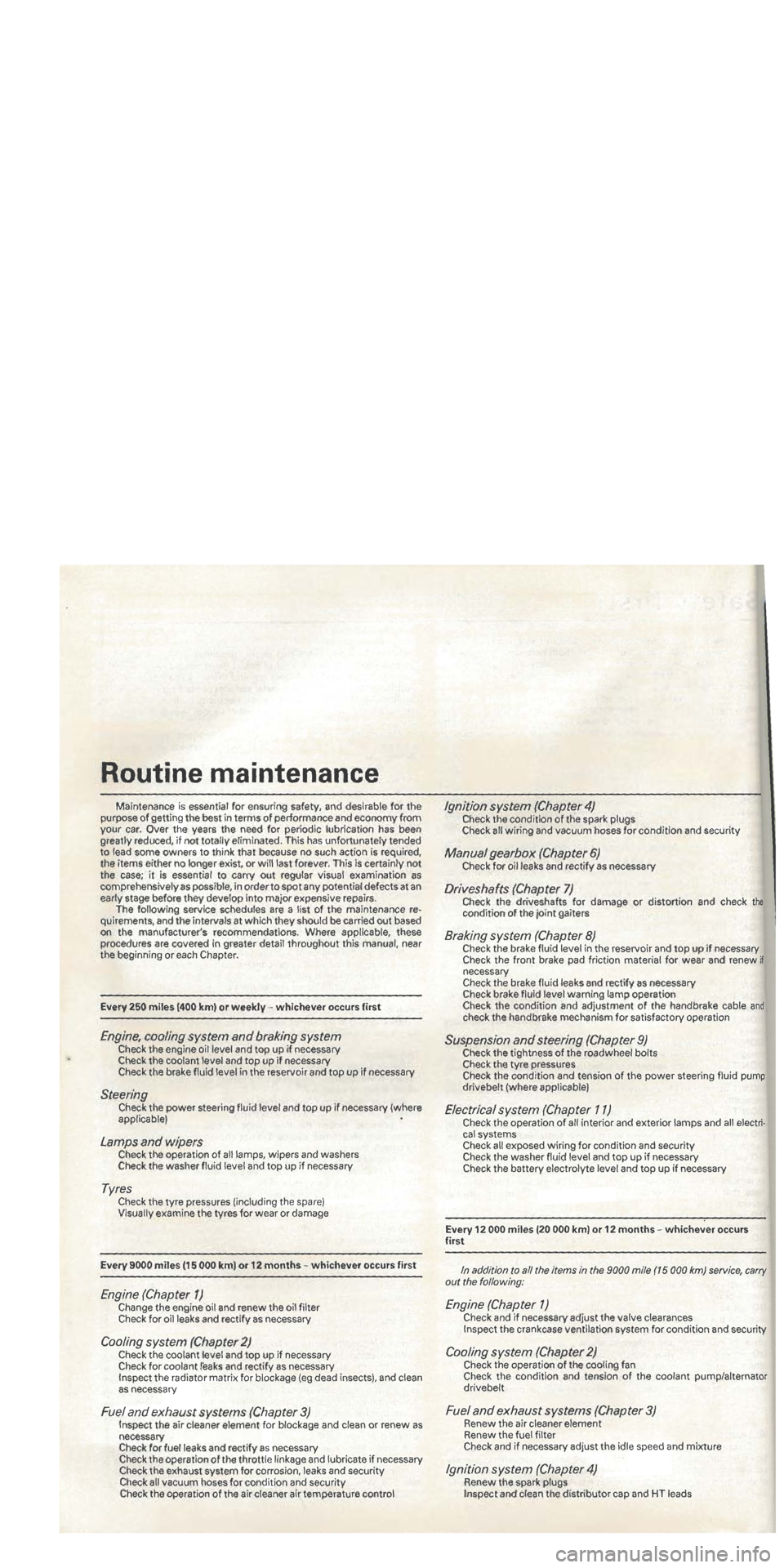 FIAT TIPO 1988 User Guide FIAT TIPO 1988 User Guide