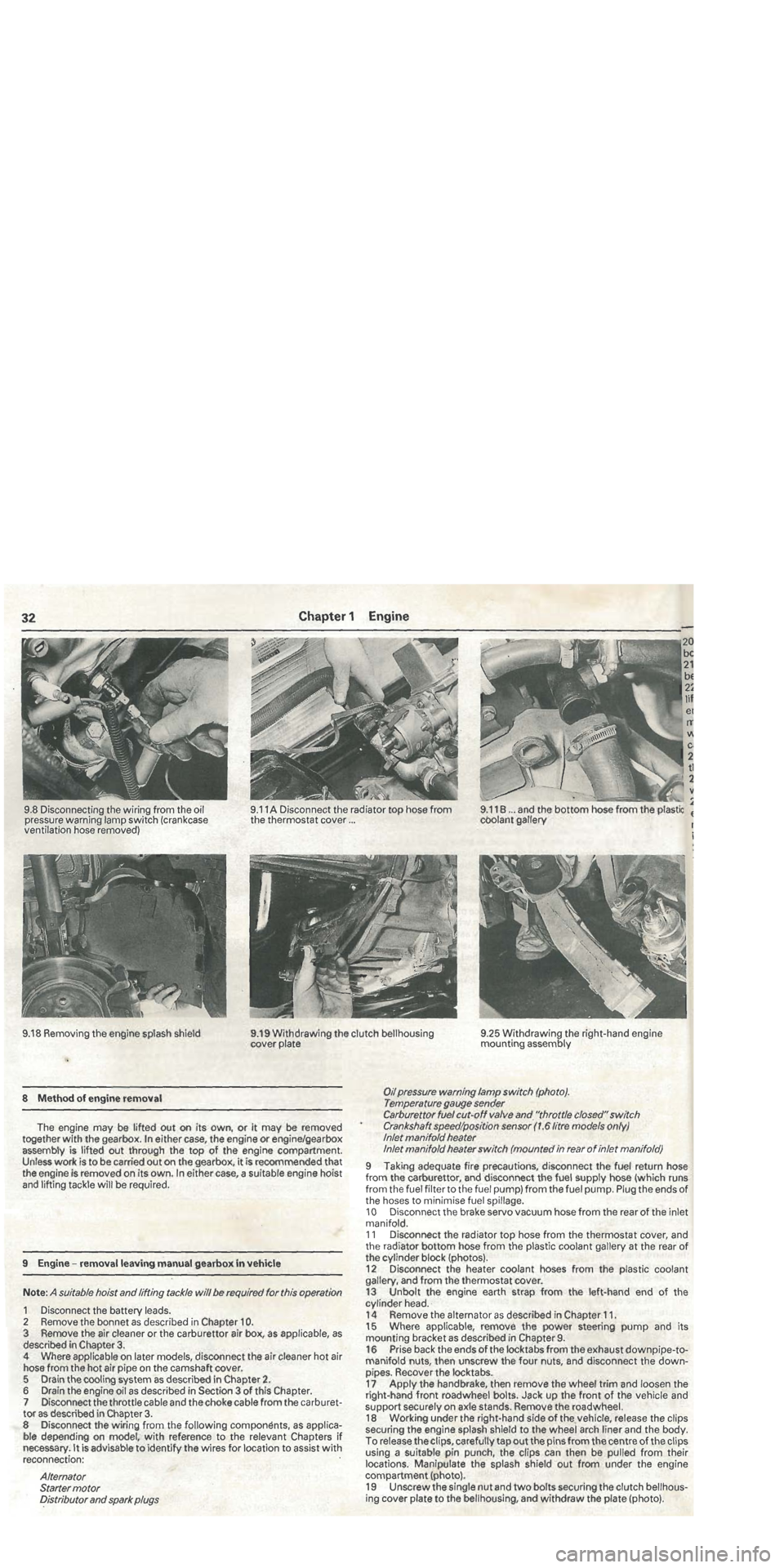 FIAT TIPO 1988 Owners Guide FIAT TIPO 1988 Owners Guide