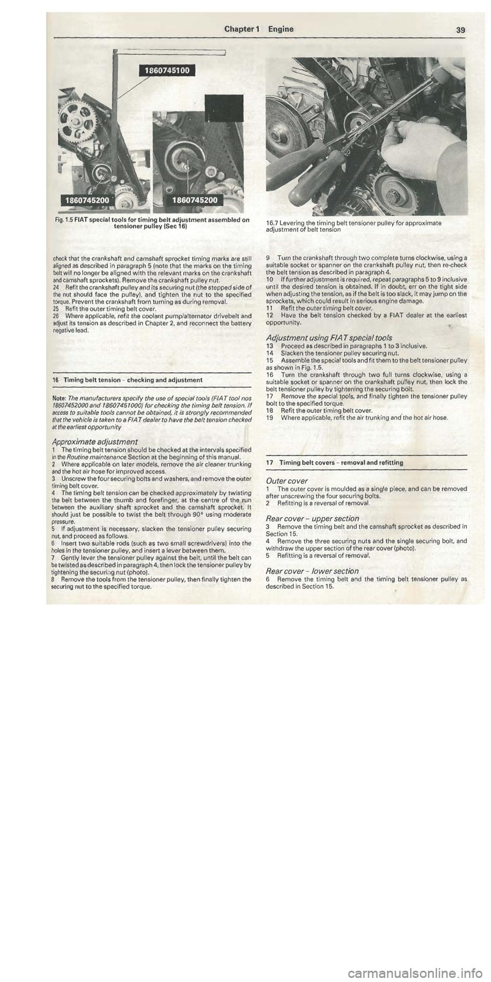 FIAT TIPO 1988 Owners Guide FIAT TIPO 1988 Owners Guide