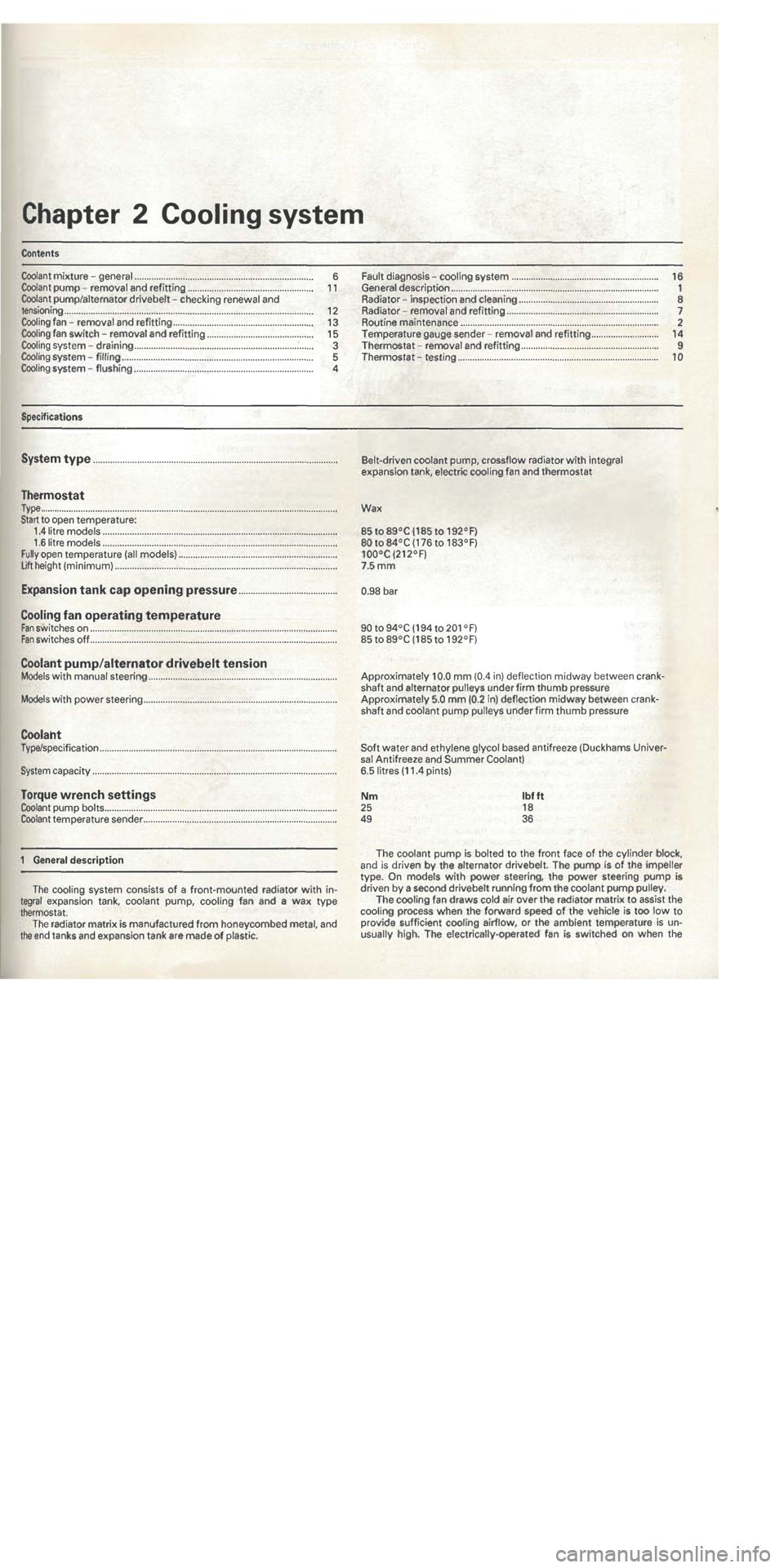 FIAT TIPO 1988 Repair Manual FIAT TIPO 1988 Repair Manual