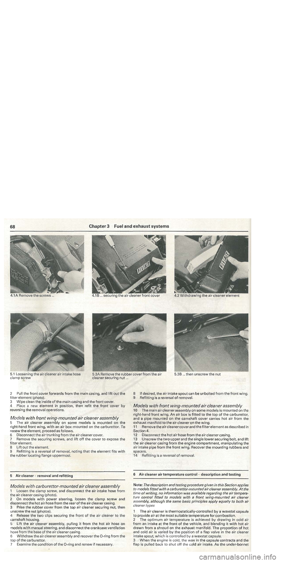 FIAT TIPO 1988 Repair Manual FIAT TIPO 1988 Repair Manual