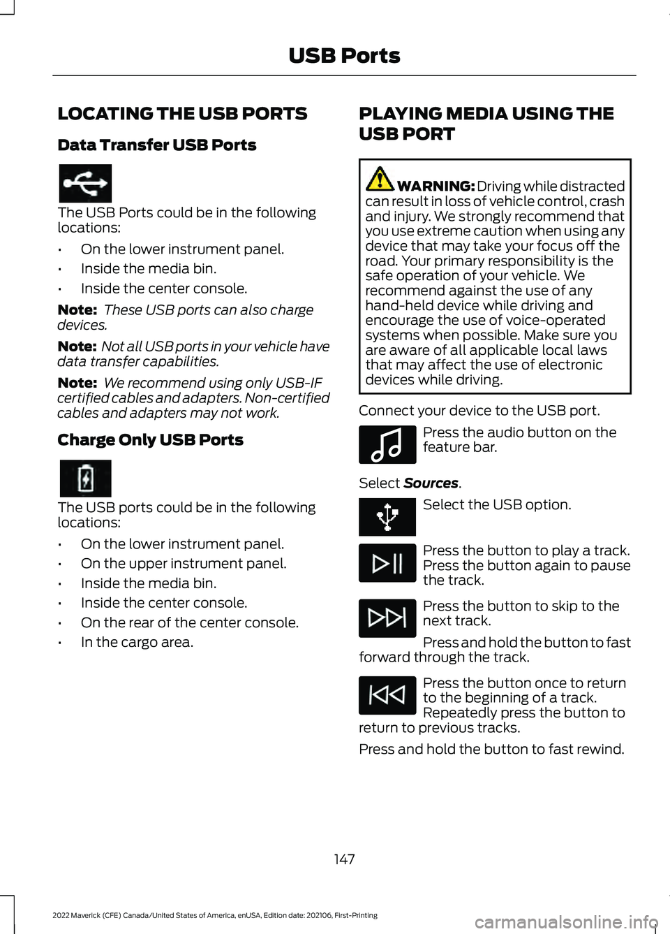thumbnail interactive-video image 1 of Ford Maverick 2021-2023 P758 Factory Repair Manual On USB 1 of 2