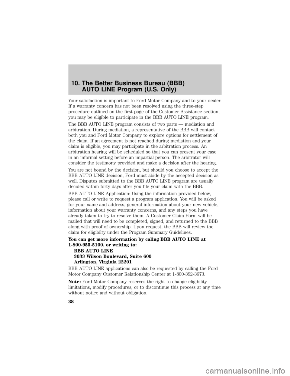 FORD ECOSPORT 2021 Warranty Guide FORD ECOSPORT 2021 Warranty Guide
