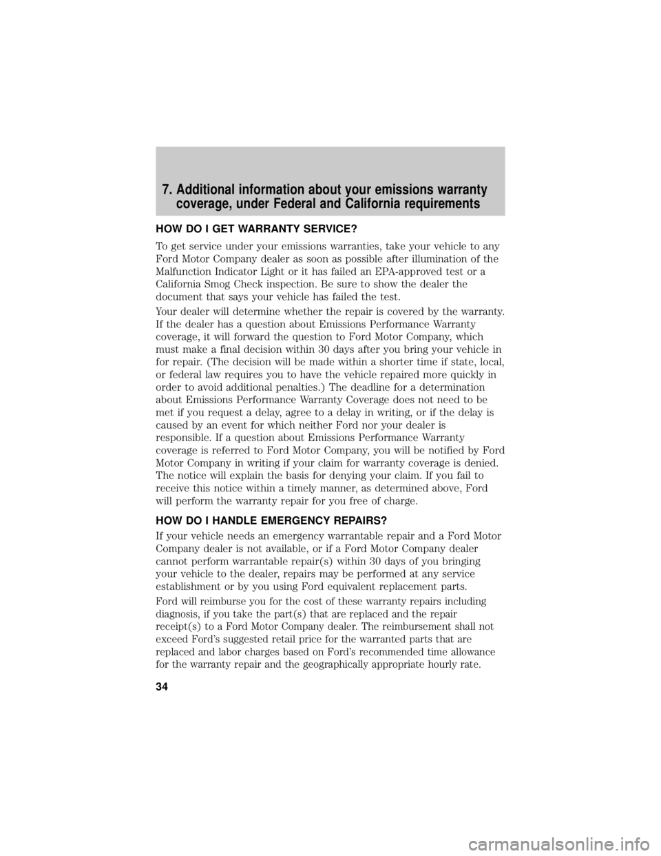 FORD F-150 2021 Warranty Guide FORD F-150 2021 Warranty Guide