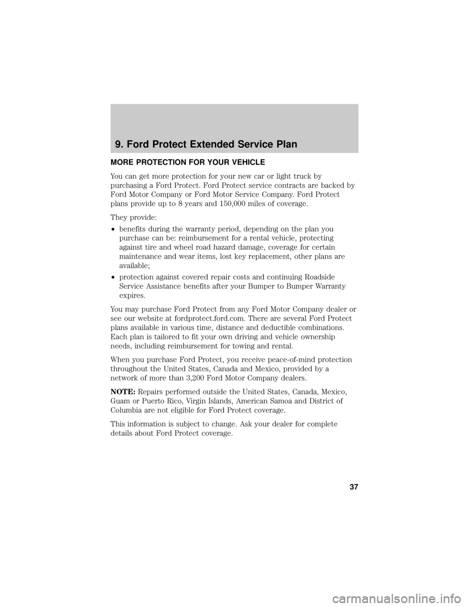 FORD F-150 2021 Warranty Guide FORD F-150 2021 Warranty Guide