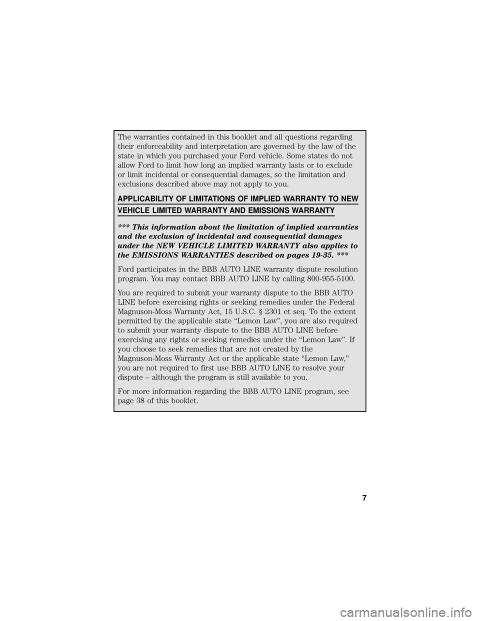 FORD MUSTANG 2021 Warranty Guide FORD MUSTANG 2021 Warranty Guide