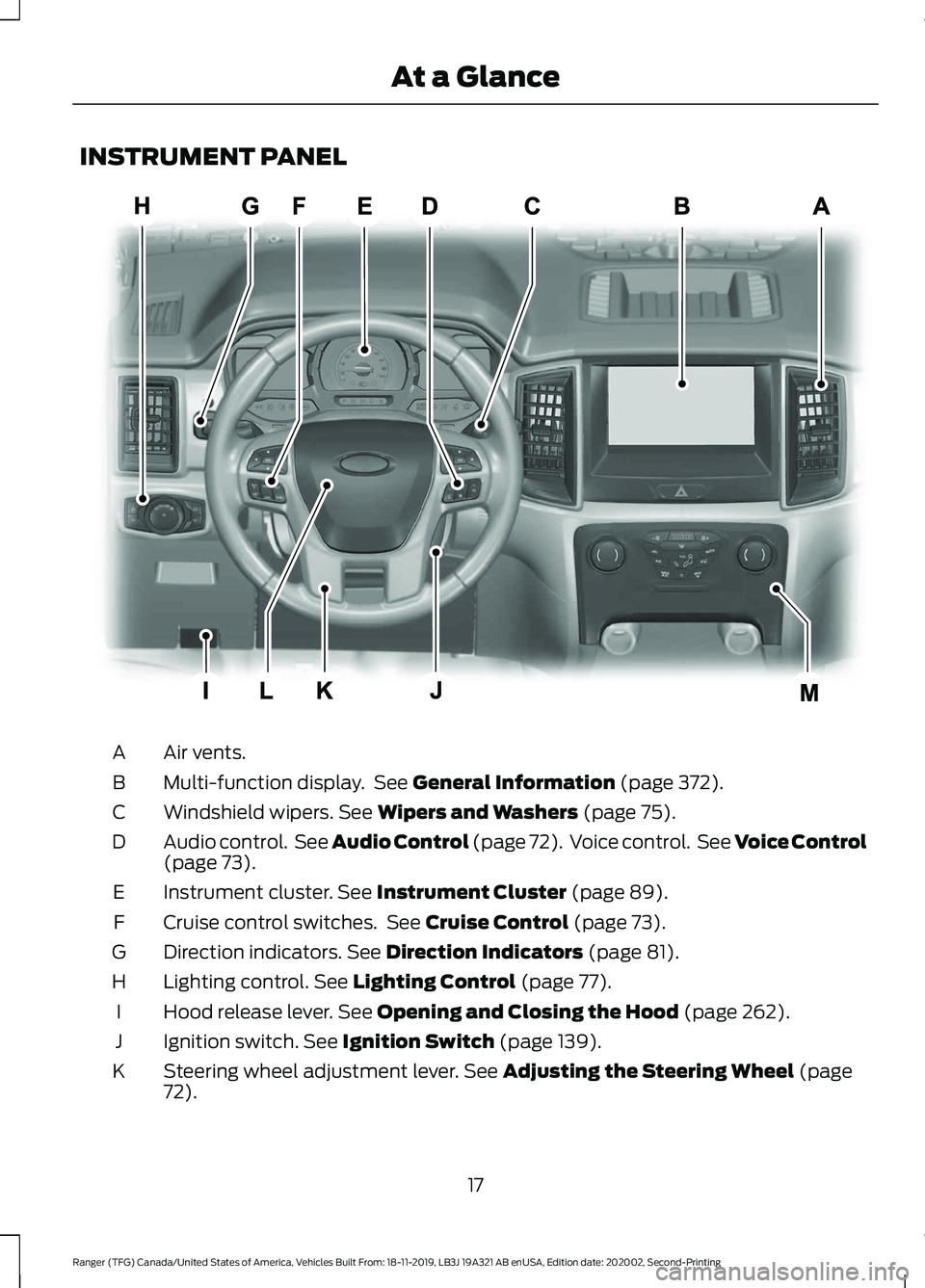 FORD RANGER 2020 User Guide (478 Pages)