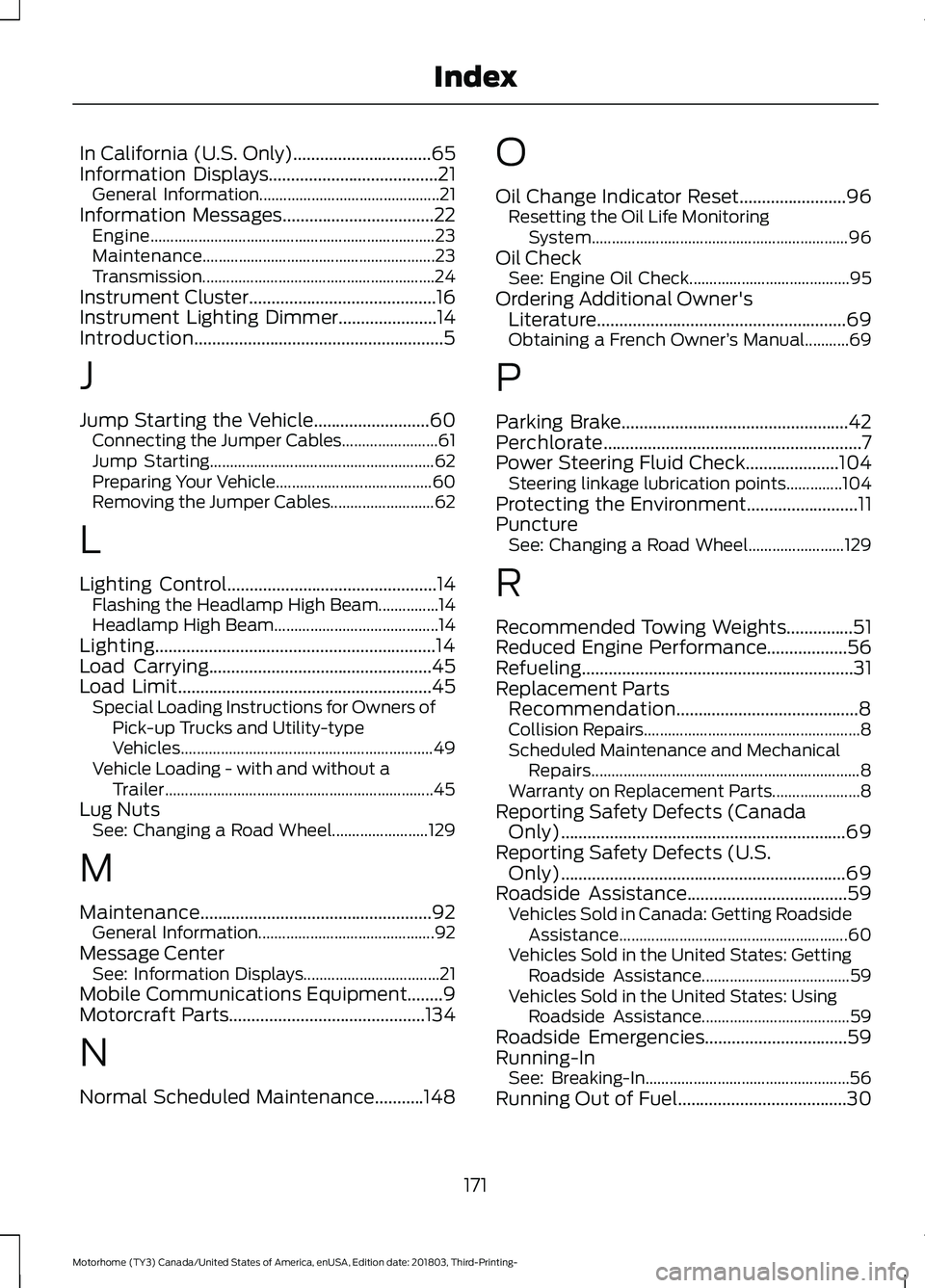 FORD F-53 2019 User Guide In California (U.S. Only)...............................65Information Displays......................................21General Information.............................................21Information Mess FORD F-53 2019 User Guide In California (U.S. Only)...............................65Information Displays......................................21General Information.............................................21Information Mess