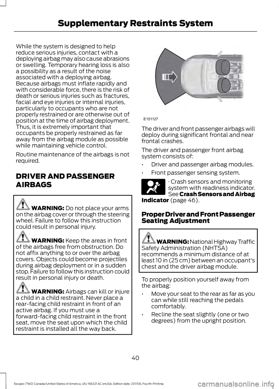 FORD ESCAPE 2018 Service Manual (517 Pages)