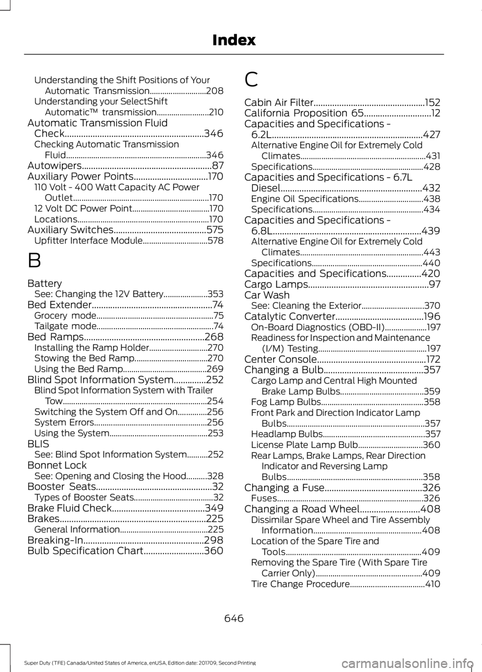 FORD F-550 2018 Owners Manual Understanding the Shift Positions of Your
Automatic Transmission........................... 208
Understanding your SelectShift Automatic ™ transmission......................... 210
Automatic Transmi FORD F-550 2018 Owners Manual Understanding the Shift Positions of Your
Automatic Transmission........................... 208
Understanding your SelectShift Automatic ™ transmission......................... 210
Automatic Transmi