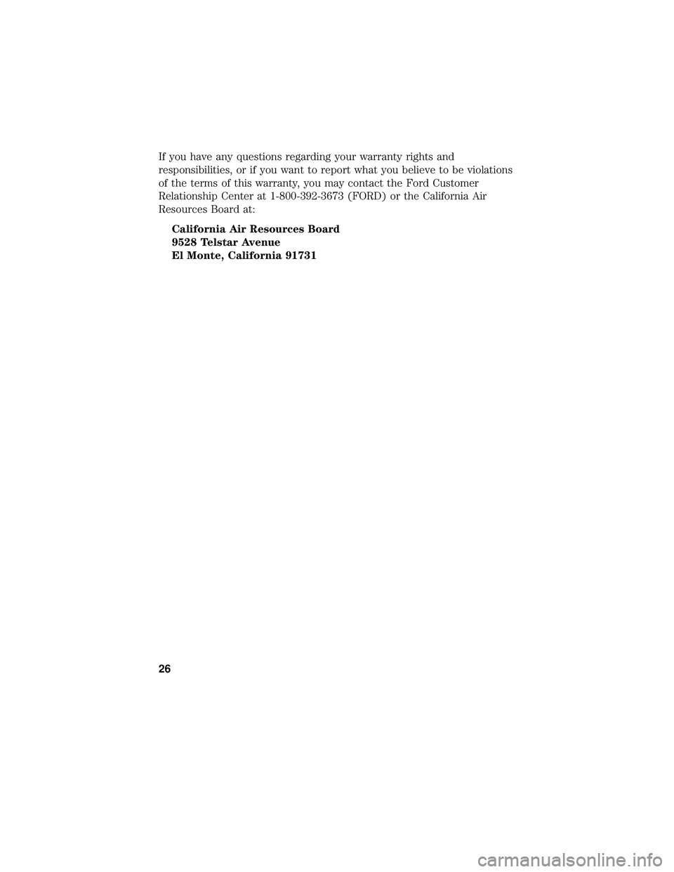 FORD FOCUS ELECTRIC 2018 Warranty Guide If you have any questions regarding your warranty rights and
responsibilities, or if you want to report what you believe to be violations
of the terms of this warranty, you may contact the Ford Custom FORD FOCUS ELECTRIC 2018 Warranty Guide If you have any questions regarding your warranty rights and
responsibilities, or if you want to report what you believe to be violations
of the terms of this warranty, you may contact the Ford Custom