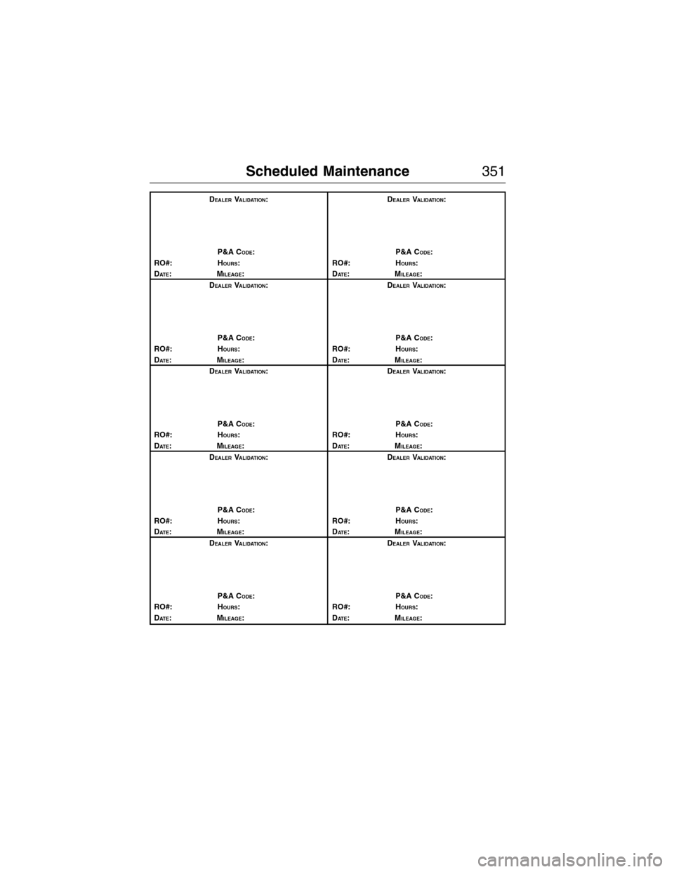 FORD E SERIES 2015 4.G Owners Manual DEALERVALIDATION:
P&A C
ODE:
RO#: HOURS:
DAT E:MILEAGE:D
EALERVALIDATION:
P&A C
ODE:
RO#: HOURS:
DAT E:MILEAGE:
D
EALERVALIDATION:
P&A C
ODE:
RO#: HOURS:
DAT E:MILEAGE:D
EALERVALIDATION:
P&A C
ODE:
RO FORD E SERIES 2015 4.G Owners Manual DEALERVALIDATION:
P&A C
ODE:
RO#: HOURS:
DAT E:MILEAGE:D
EALERVALIDATION:
P&A C
ODE:
RO#: HOURS:
DAT E:MILEAGE:
D
EALERVALIDATION:
P&A C
ODE:
RO#: HOURS:
DAT E:MILEAGE:D
EALERVALIDATION:
P&A C
ODE:
RO