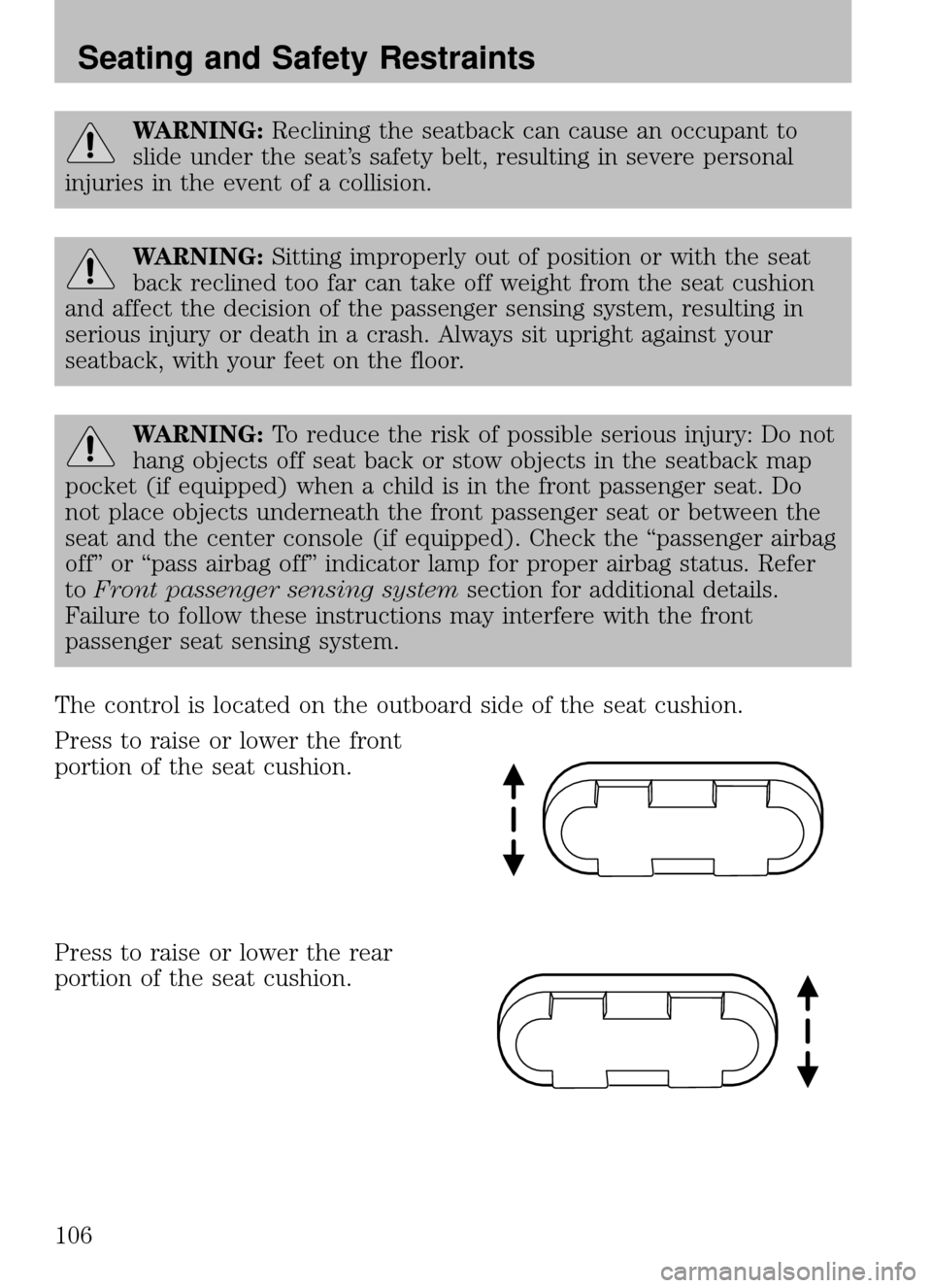 FORD ESCAPE 2009 2.G Owners Manual 