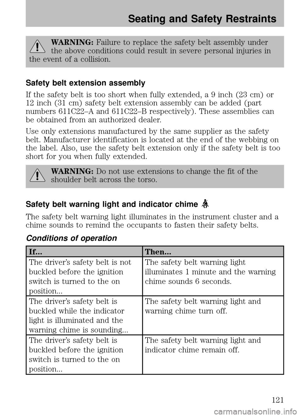 FORD ESCAPE 2009 2.G Owners Manual 