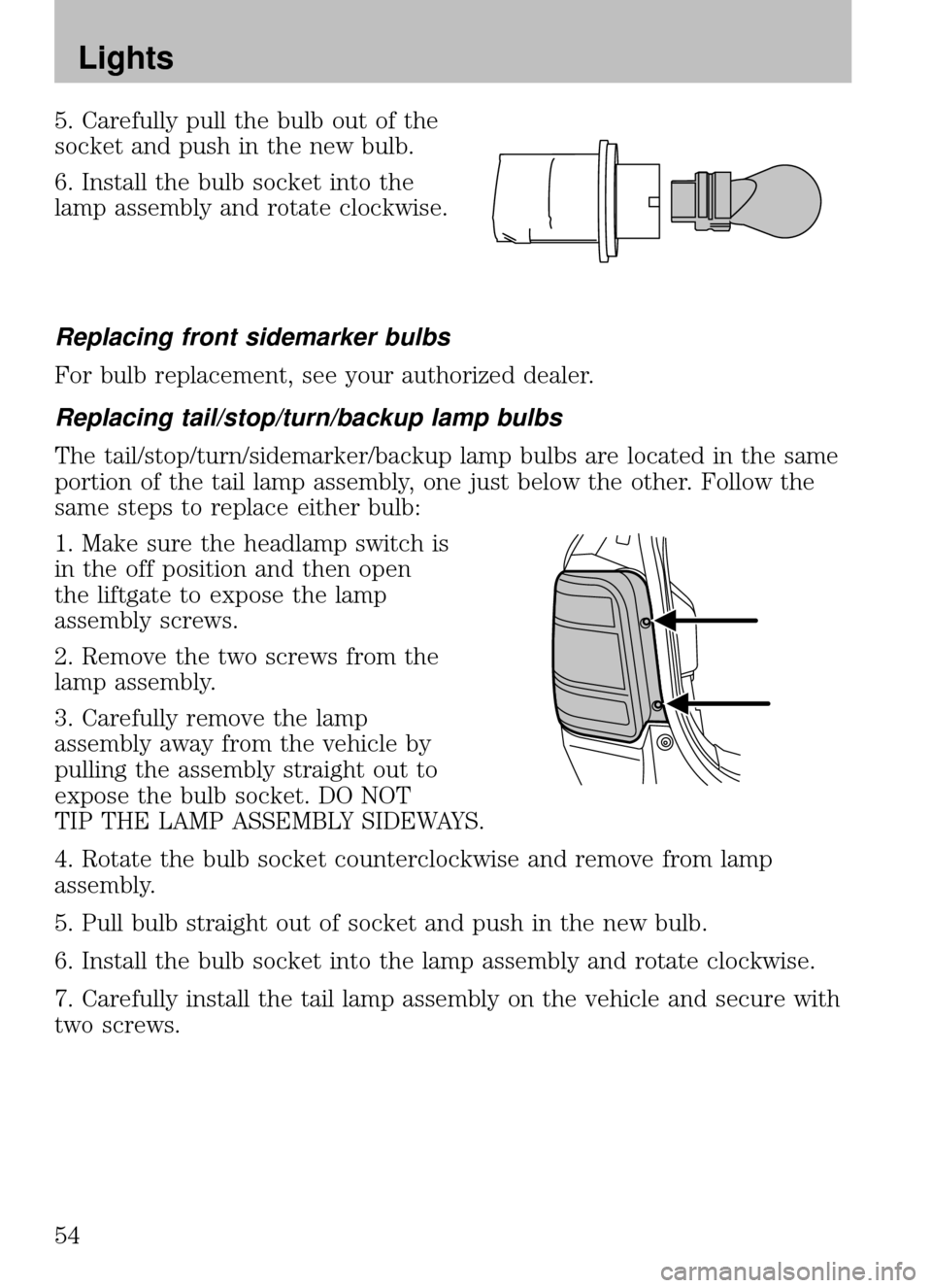 FORD ESCAPE 2009 2.G Workshop Manual FORD ESCAPE 2009 2.G Workshop Manual