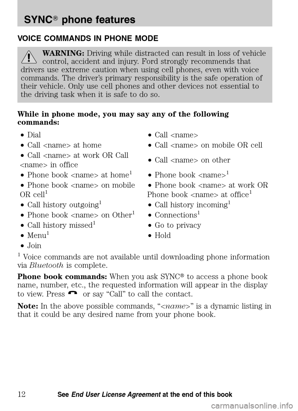 FORD ESCAPE HYBRID 2009 2.G Quick Reference Guide 