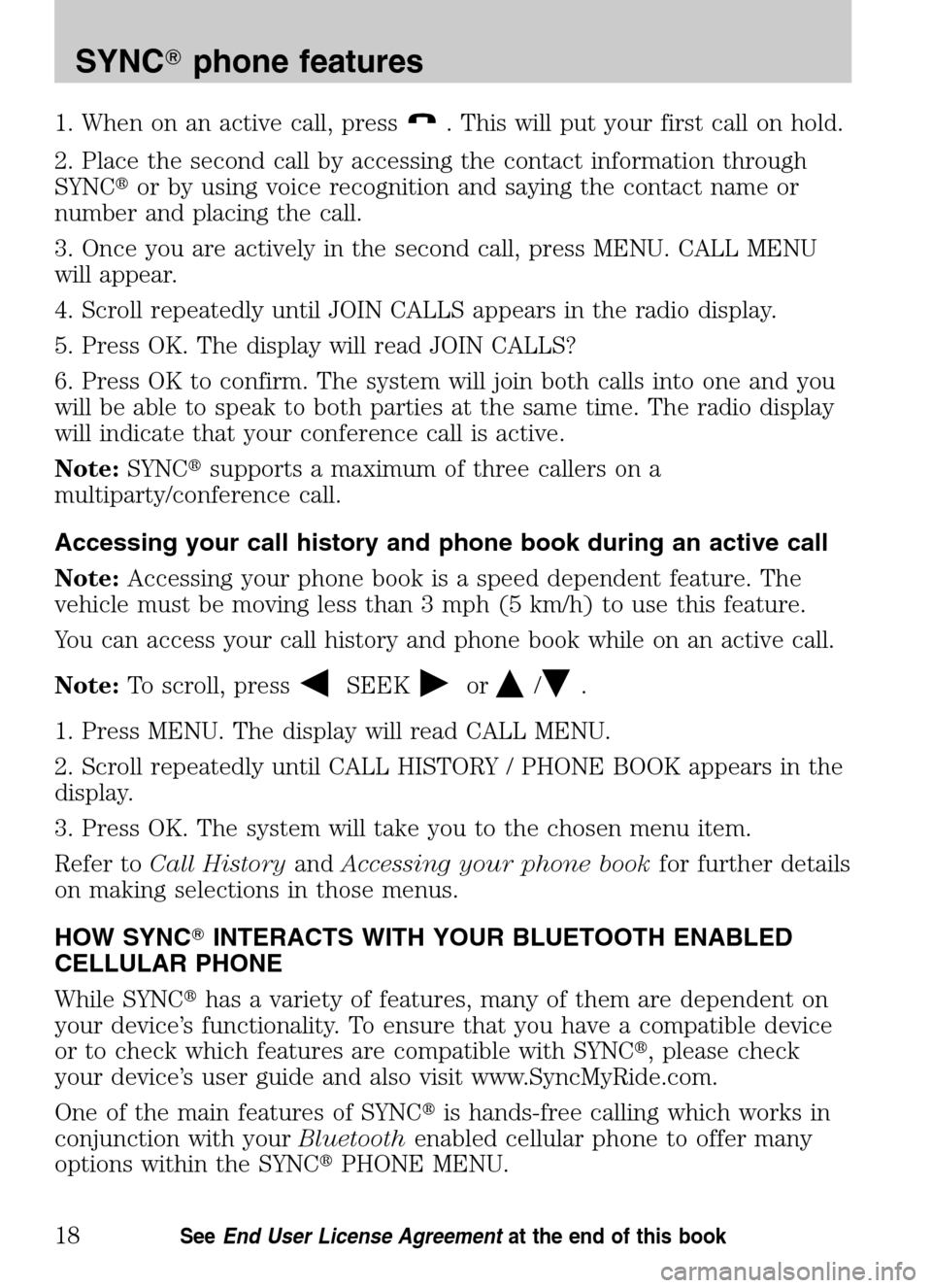 FORD ESCAPE HYBRID 2009 2.G Quick Reference Guide 