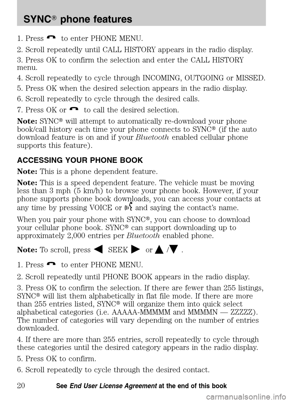 FORD ESCAPE HYBRID 2009 2.G Quick Reference Guide 