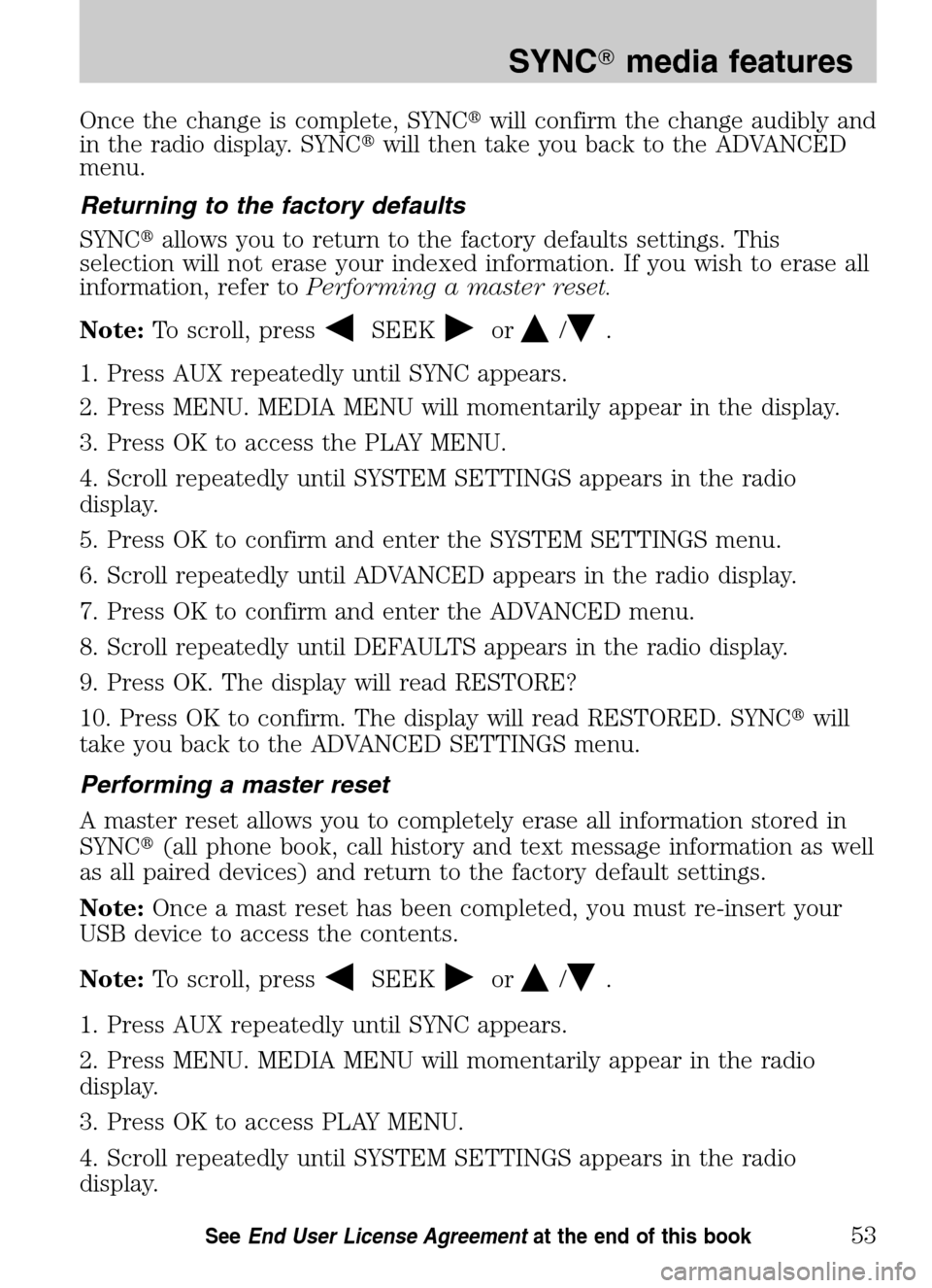 FORD ESCAPE HYBRID 2009 2.G Quick Reference Guide FORD ESCAPE HYBRID 2009 2.G Quick Reference Guide