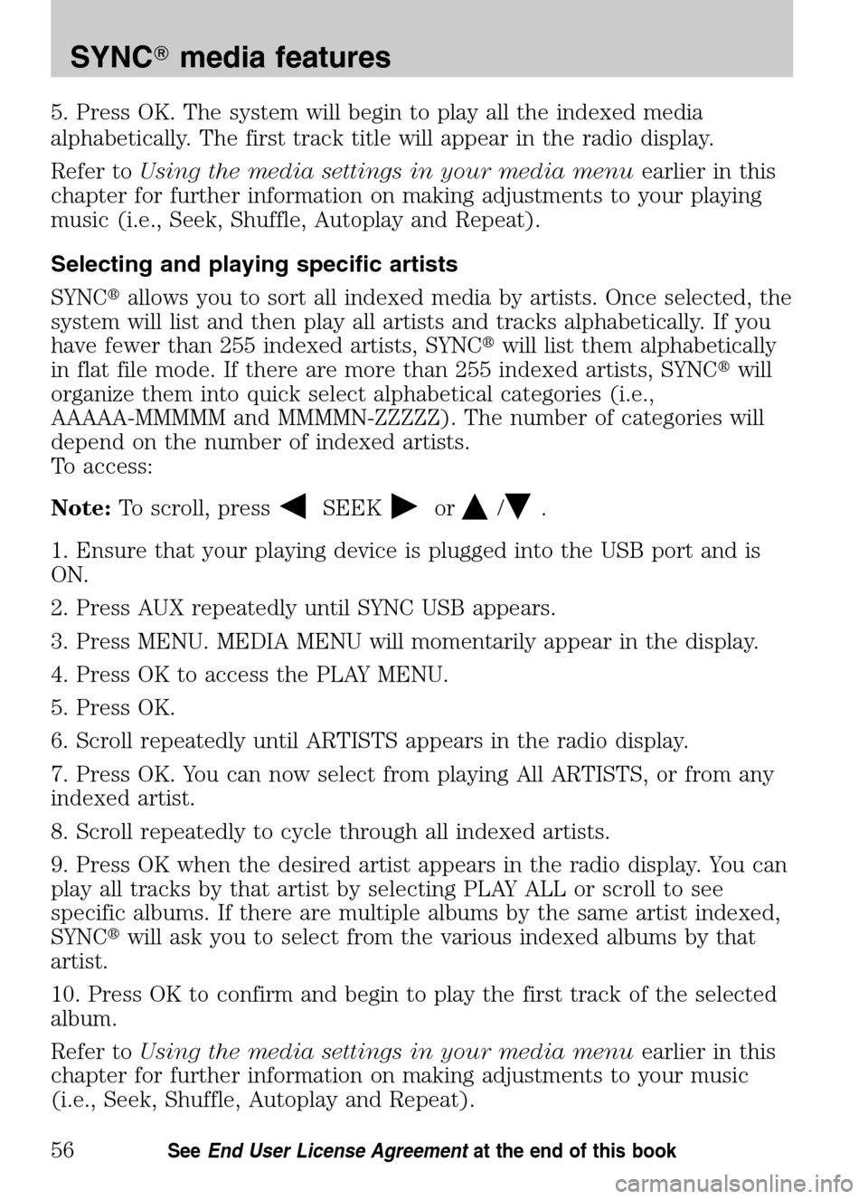 FORD ESCAPE HYBRID 2009 2.G Quick Reference Guide FORD ESCAPE HYBRID 2009 2.G Quick Reference Guide