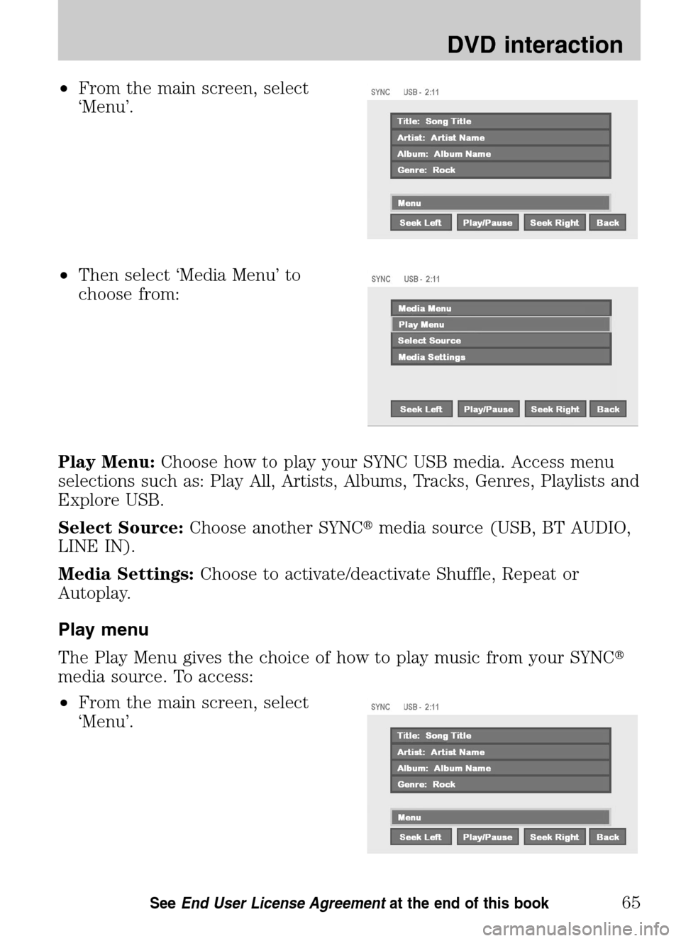 FORD ESCAPE HYBRID 2009 2.G Quick Reference Guide FORD ESCAPE HYBRID 2009 2.G Quick Reference Guide