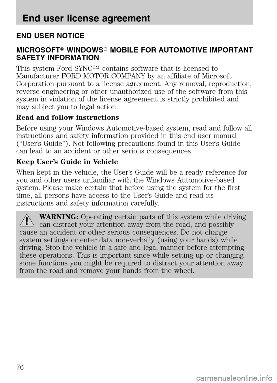 FORD ESCAPE HYBRID 2009 2.G Quick Reference Guide FORD ESCAPE HYBRID 2009 2.G Quick Reference Guide