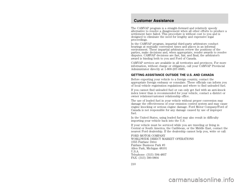FORD EXCURSION 2002 1.G Service Manual 20815.psp Ford O/G 2002 Excursion English 4th Print 2C3J-19A321-HB 04/24/2003 09:14:57 105 B
The CAMVAP program is a straight-forward and relatively speedy
alternative to resolve a disagreement when FORD EXCURSION 2002 1.G Service Manual 20815.psp Ford O/G 2002 Excursion English 4th Print 2C3J-19A321-HB 04/24/2003 09:14:57 105 B
The CAMVAP program is a straight-forward and relatively speedy
alternative to resolve a disagreement when