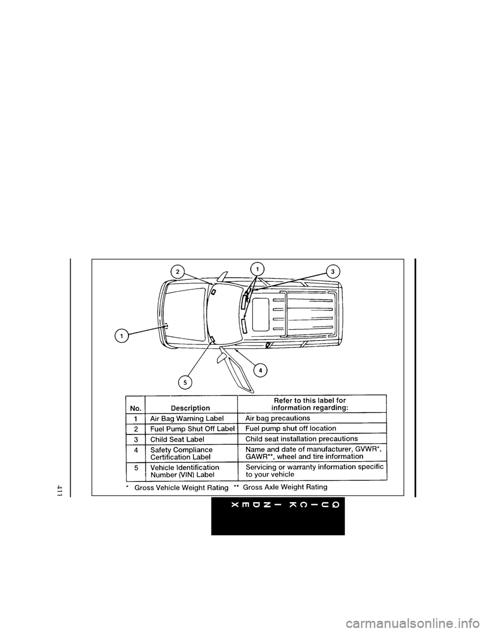 FORD EXPLORER 1996 2.G Owners Manual 411
[QI00010( X)05/95]
full page art:0090184-AFile:16unqix.ex
Update:Thu Feb 29 10:11:57 1996 