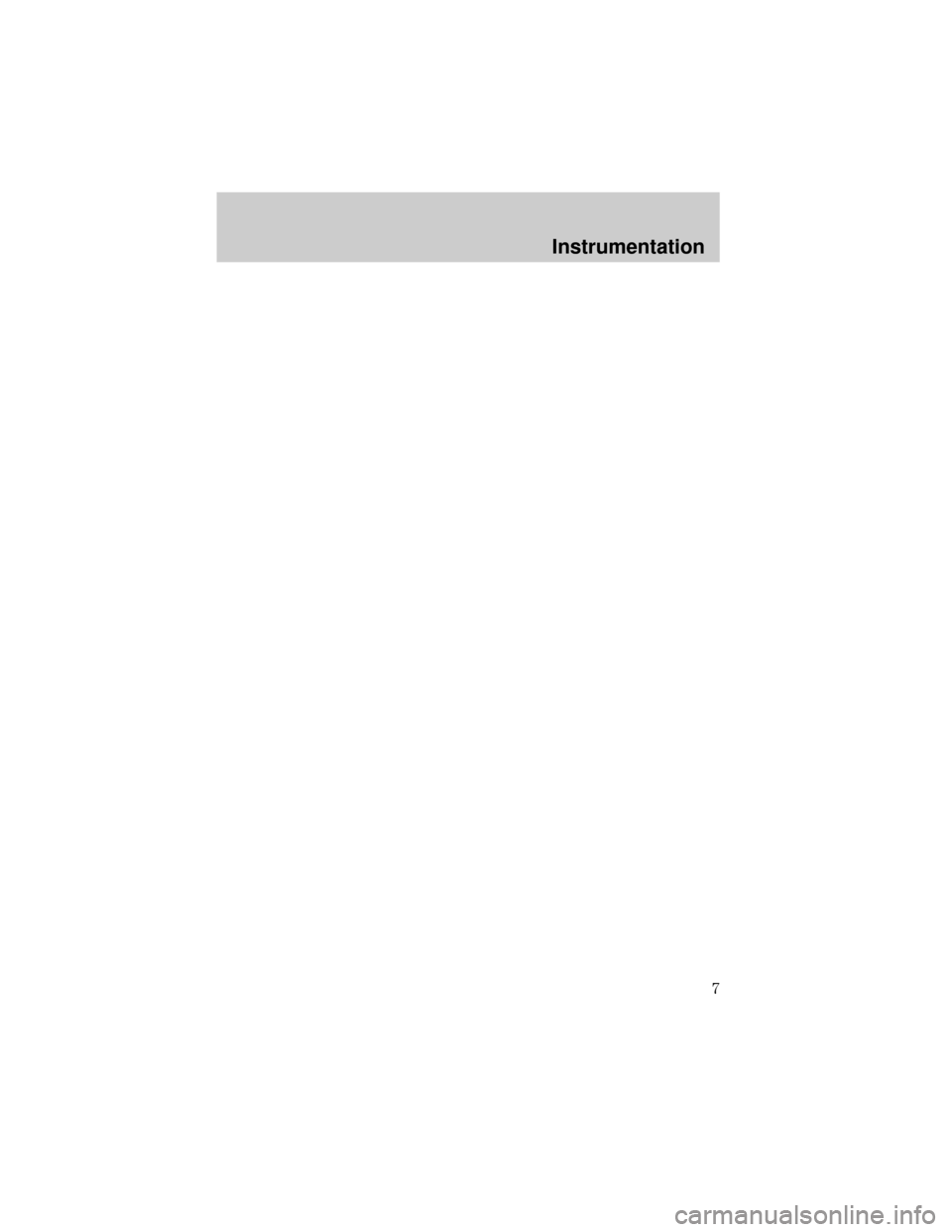 FORD F650 2001 10.G Owners Manual Instrumentation
7 FORD F650 2001 10.G Owners Manual Instrumentation
7