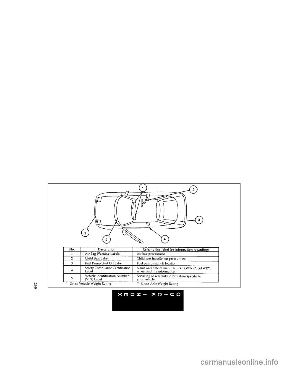 FORD PROBE 1997 2.G Owners Manual 265 [QI01000(ALL)07/95]
full page art:0032383-C
File:16prqip.ex
Update:Wed Jun 12 10:25:51 1996 