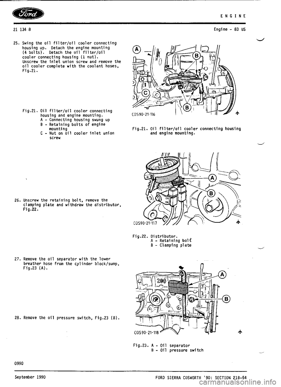 FORD SIERRA RS COSWORTH 1986 1.G Workshop Manual FORD SIERRA RS COSWORTH 1986 1.G Workshop Manual