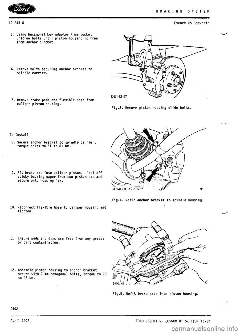 FORD SIERRA RS COSWORTH 1992 1.G Manual PDF FORD SIERRA RS COSWORTH 1992 1.G Manual PDF