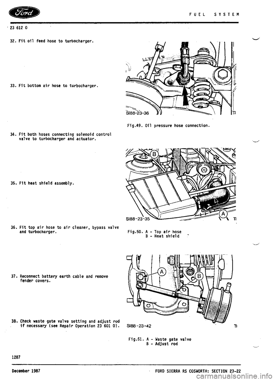 FORD SIERRA RS COSWORTH 1992 1.G Workshop Manual FORD SIERRA RS COSWORTH 1992 1.G Workshop Manual