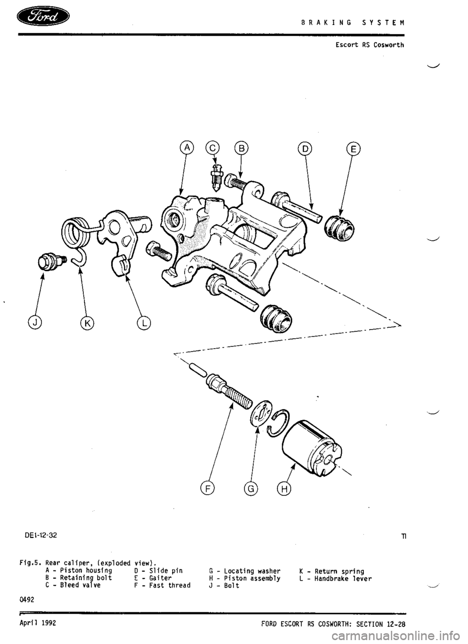 FORD SIERRA RS COSWORTH 1992 1.G Manual PDF FORD SIERRA RS COSWORTH 1992 1.G Manual PDF