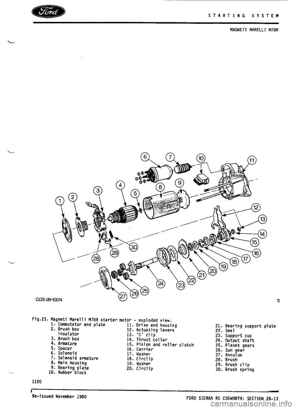 FORD SIERRA RS COSWORTH 1992 1.G Workshop Manual FORD SIERRA RS COSWORTH 1992 1.G Workshop Manual