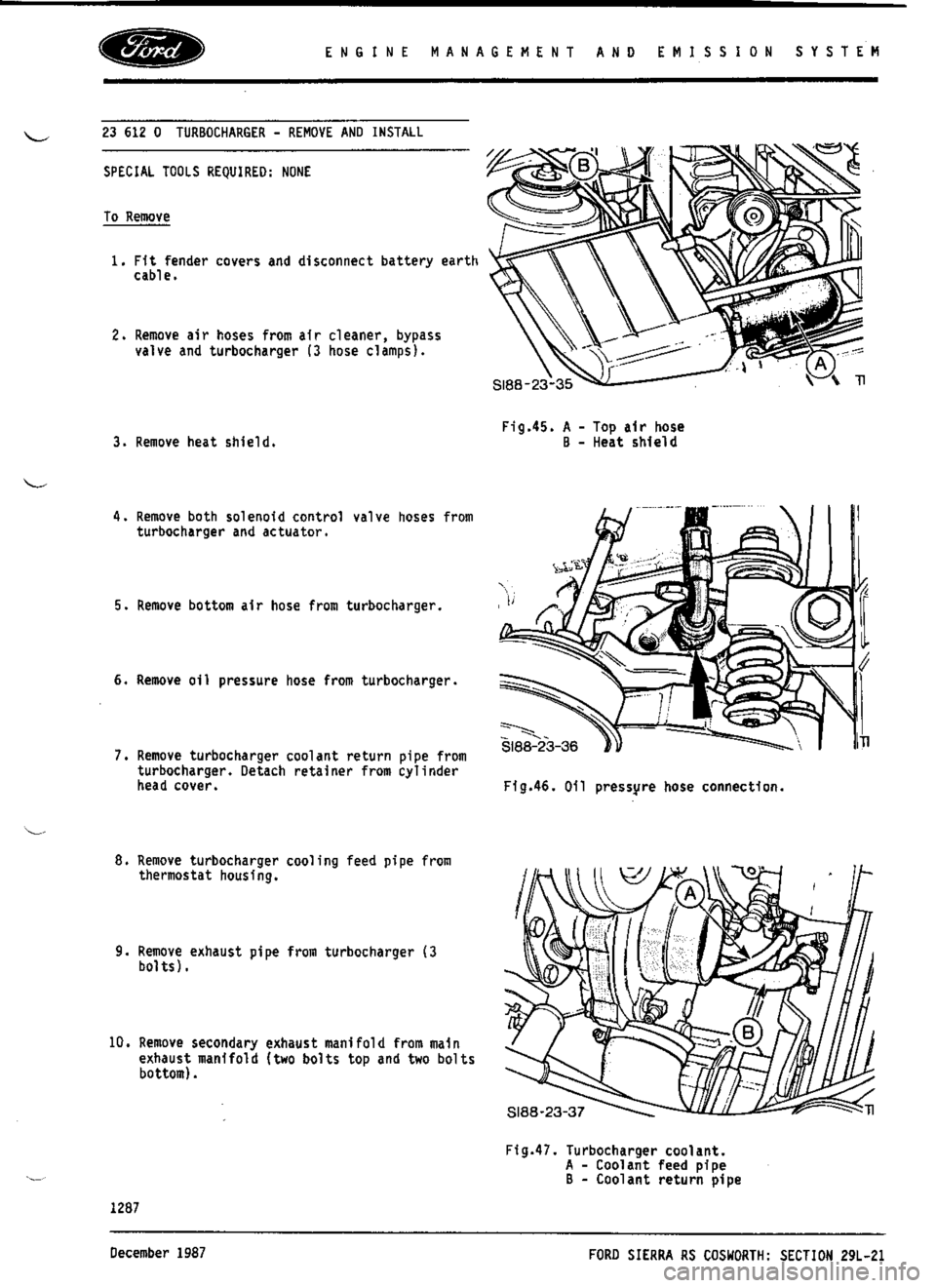 FORD SIERRA RS COSWORTH 1990 1.G Workshop Manual FORD SIERRA RS COSWORTH 1990 1.G Workshop Manual
