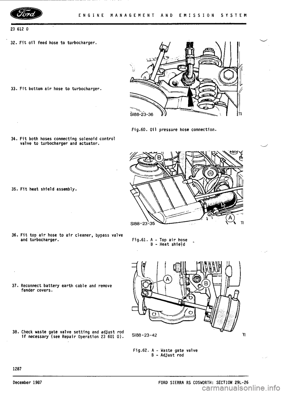 FORD SIERRA RS COSWORTH 1990 1.G Workshop Manual FORD SIERRA RS COSWORTH 1990 1.G Workshop Manual