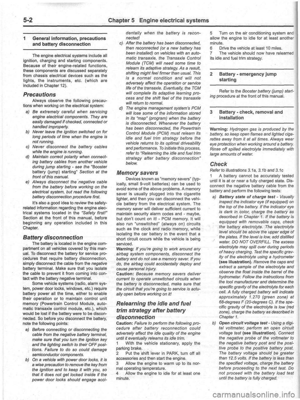 FORD ESCAPE 2002 1.G Workshop Manual FORD ESCAPE 2002 1.G Workshop Manual