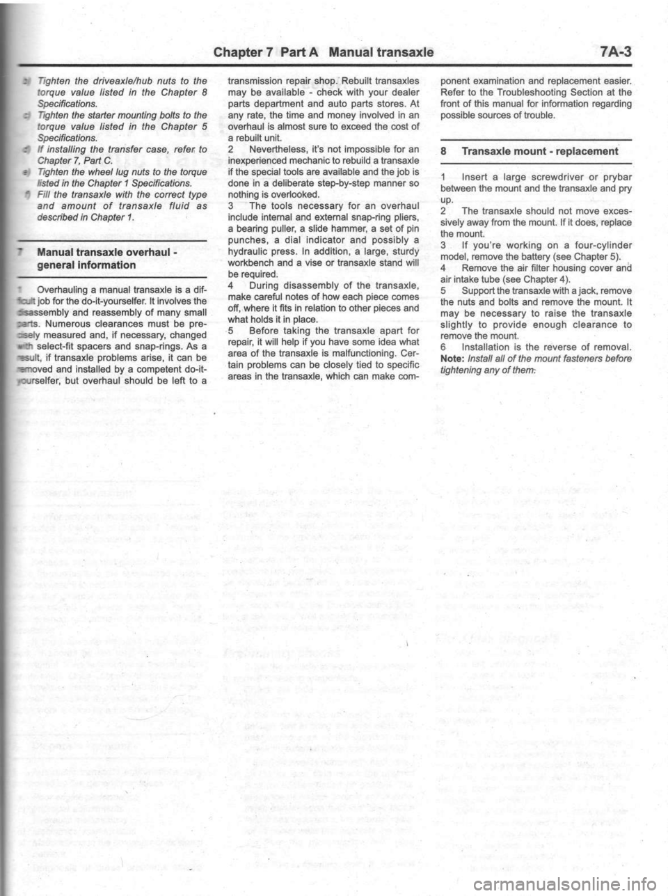 FORD ESCAPE 2002 1.G Workshop Manual FORD ESCAPE 2002 1.G Workshop Manual