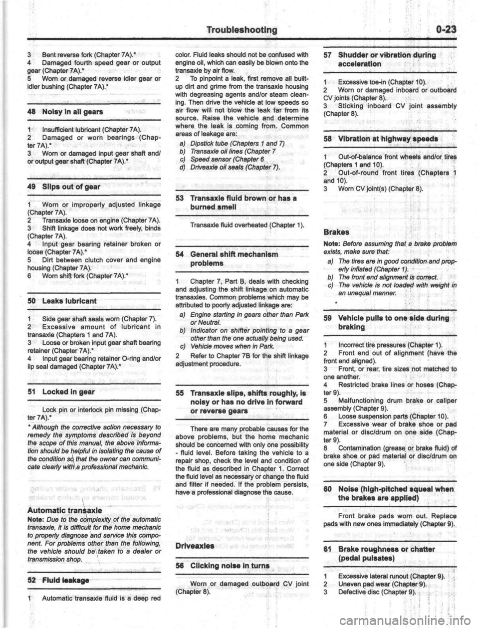 FORD ESCAPE 2001 1.G User Guide 