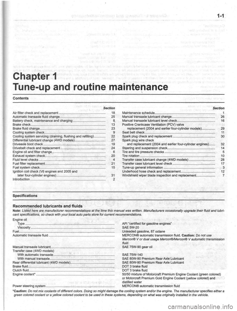 FORD ESCAPE 2001 1.G Owners Manual 