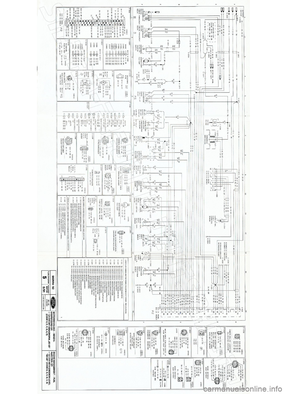 FORD SIERRA 1992 2.G Wiring Diagrams User Guide FORD SIERRA 1992 2.G Wiring Diagrams User Guide