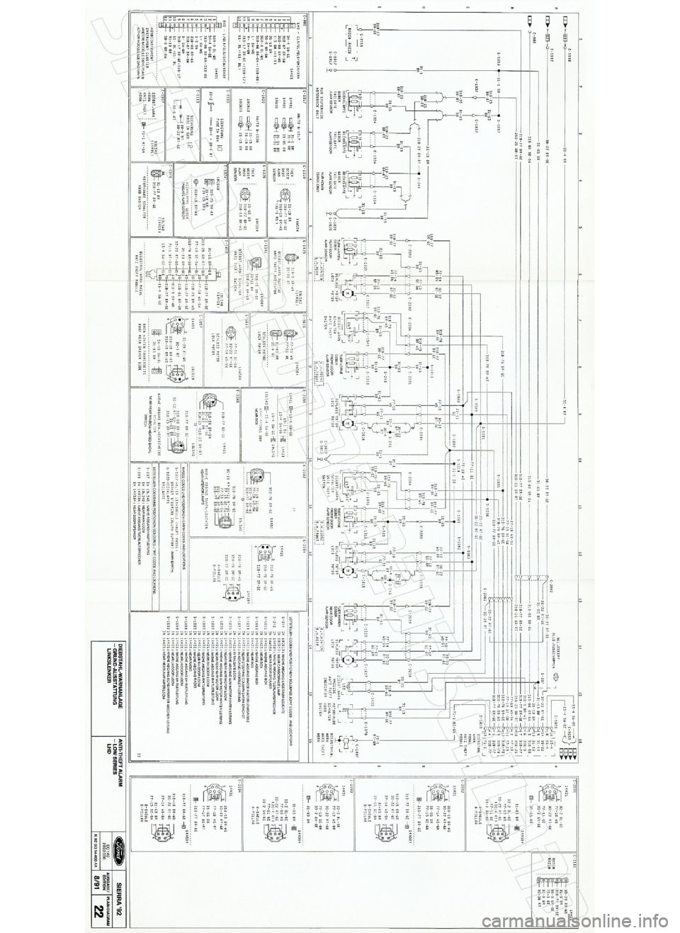 FORD SIERRA 1992 2.G Wiring Diagrams Manual PDF FORD SIERRA 1992 2.G Wiring Diagrams Manual PDF